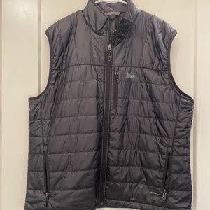REI Men's black down vest size XXL